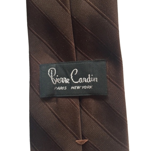 Vintage Pierre Cardin Monogrammed Textured Necktie Tie NWT - Picture 5 of 8